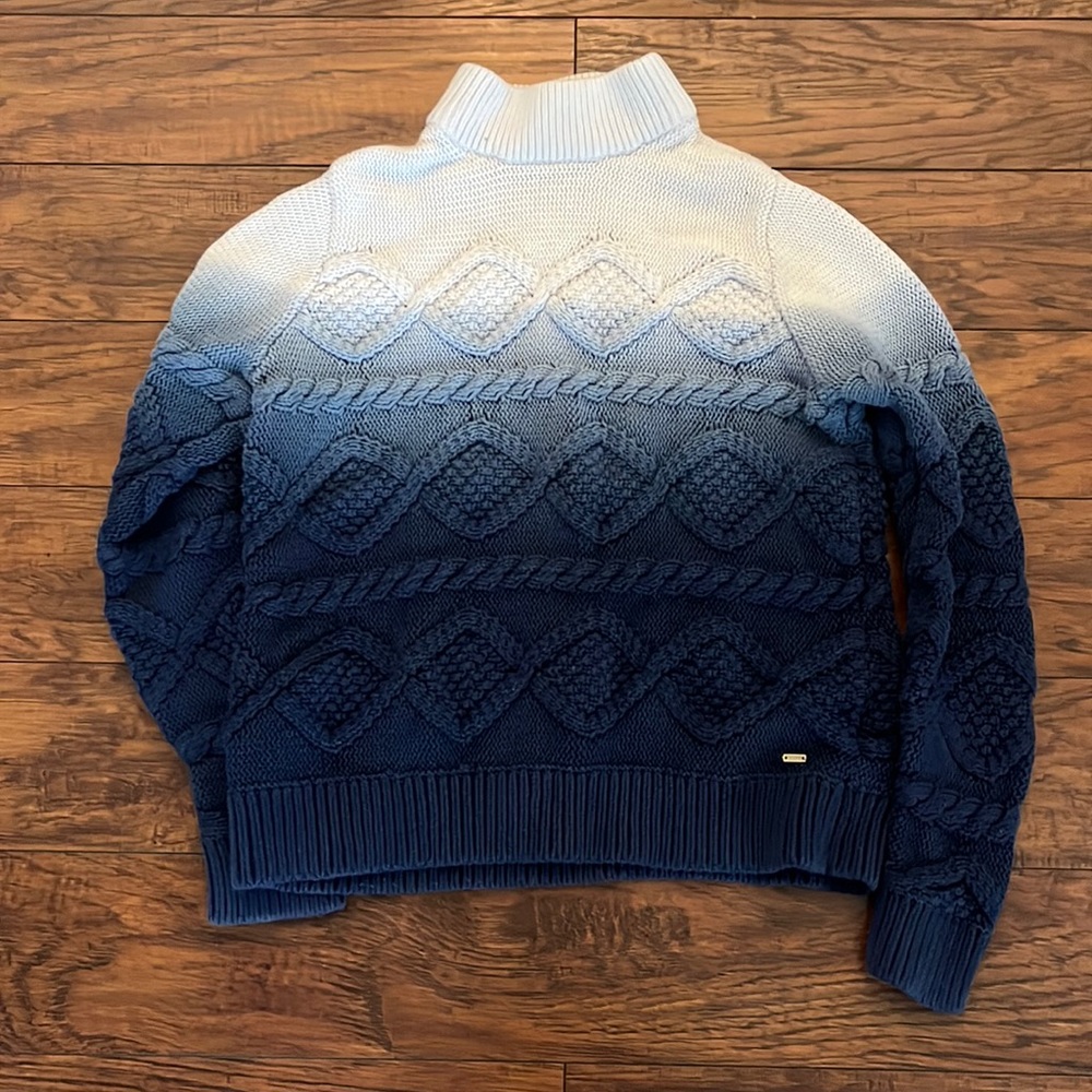 Tommy Hilfiger blue ombré chunky knit sweater
